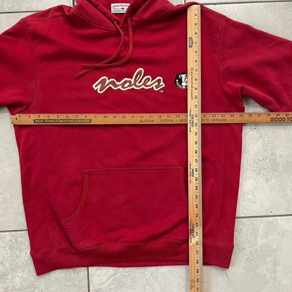 VTG Florida State Seminoles 'Noles Size L Embroidered Logo Hoodie Sweatshirt - Picture 4 of 5